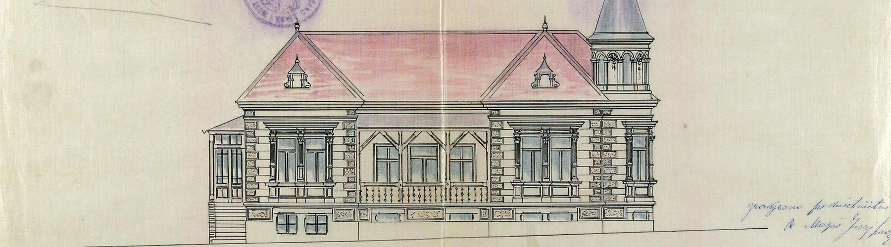 Gradsko poglavarstvo Bjelovar - nacrti objekata 1881. - 1940